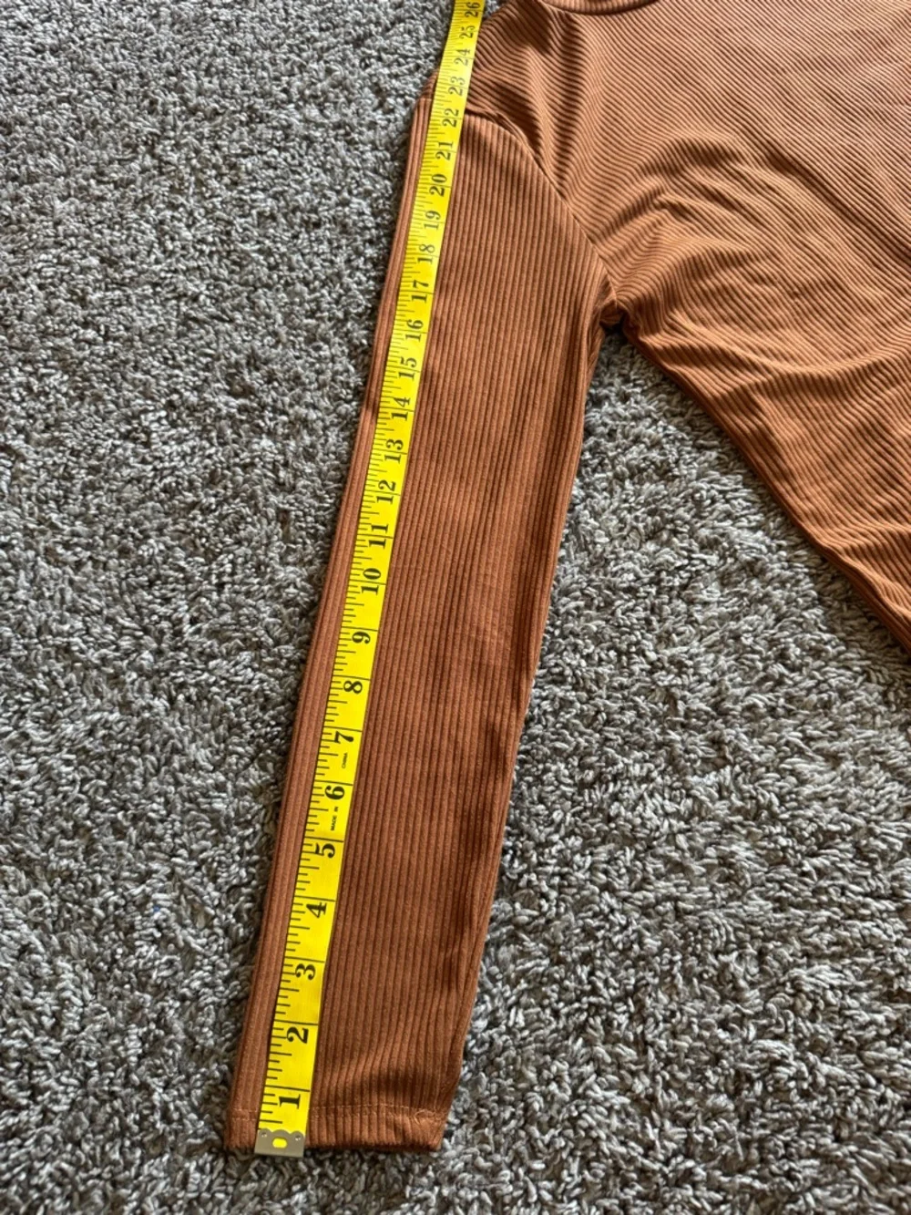 Olivia Rae Ribbed Mock Neck Top - Chestnut‎ (108)